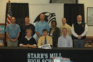Starr's Mill's Ed Cook signing